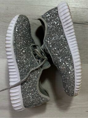 Weissman Sparkle Pop Dance Sneaker, Silver, , Size 7